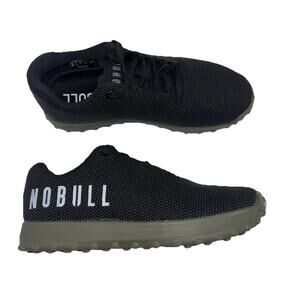 NOBULL Shoes Low Womens 7.5 Mens 6 Black SF Turf Trainer Low Sneakers GUC